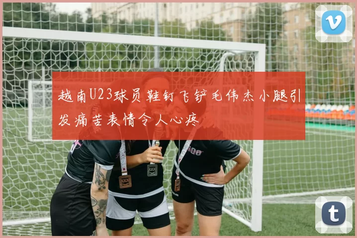 越南U23球员鞋钉飞铲毛伟杰小腿引发痛苦表情令人心疼